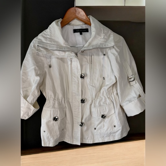 Anne Klein Jackets & Blazers - AK Anne Klein off white Jacket Women’s Medium Utility Safari